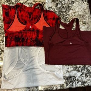 Set of 3 lululemon tanks